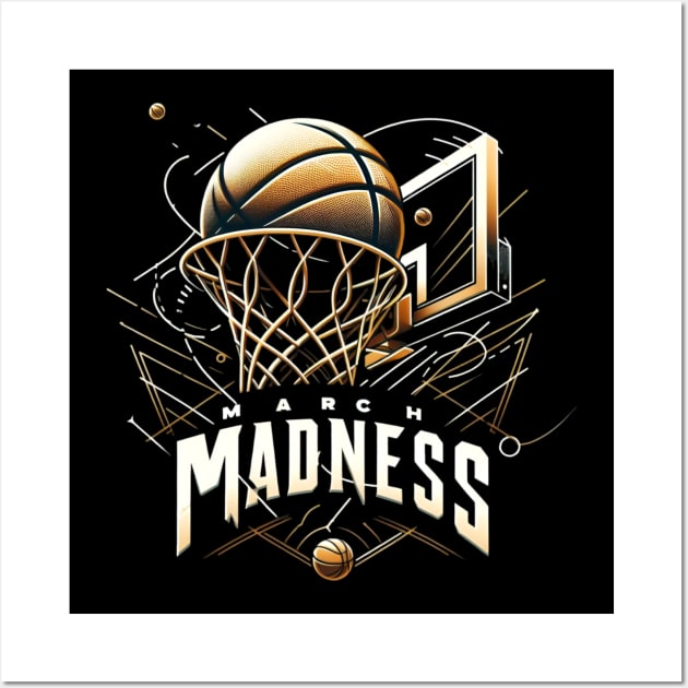 march madness college basketball Wall Art by CreationArt8